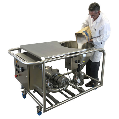 Rotor-stator dispersion system - Fastfeed® - Admix - batch / powder