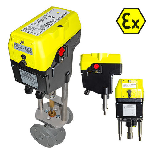 Electric valve actuator - ExRun, RedRun, InRun - Rotork Schischek - linear / compact / aluminum