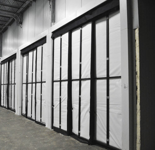 Fabric curtain - BZH - Rite-Hite - metal / sliding / insulated