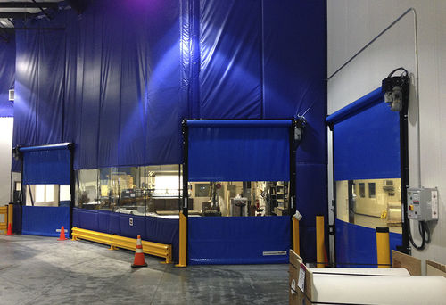 Fabric curtain - TZ - Rite-Hite - PVC / insulated / thermal radiation protection