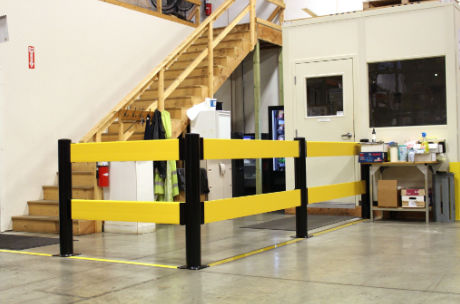 Packaging line restricted-access barrier system - GuardRite® Flex - Rite-Hite