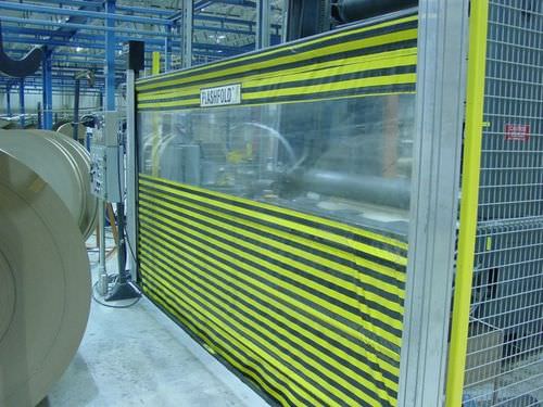 Industrial machine machine guard - FlashFold™ - Rite-Hite - vertical