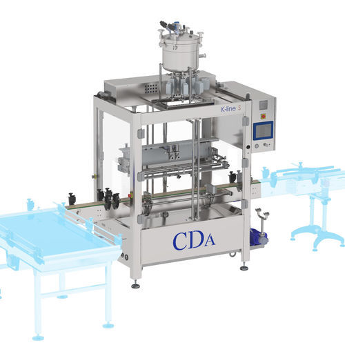 Automatic filler-capper-labeler - CDA - enclosure / for bottles / for viscous products