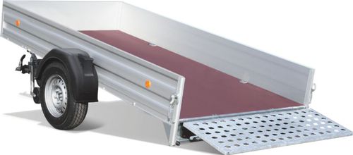 Dump trailer - TL-ALK series - Böckmann - low-loader / single-axle / towed