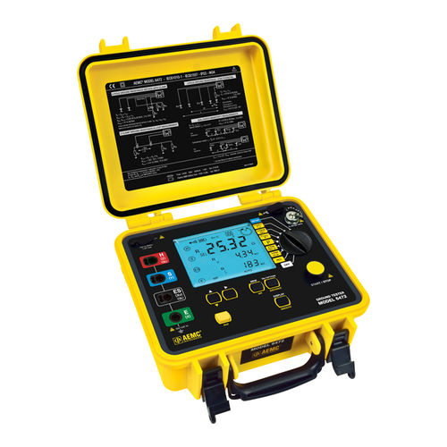 Earth resistivity tester - 6472 - AEMC Instruments - grounding resistor / earth resistance / ground