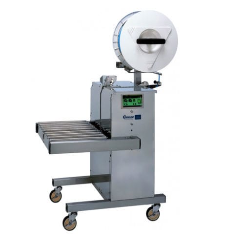 Strapping machine for the food industry - M PAC YM - Cyklop - semi-automatic / package / mobile
