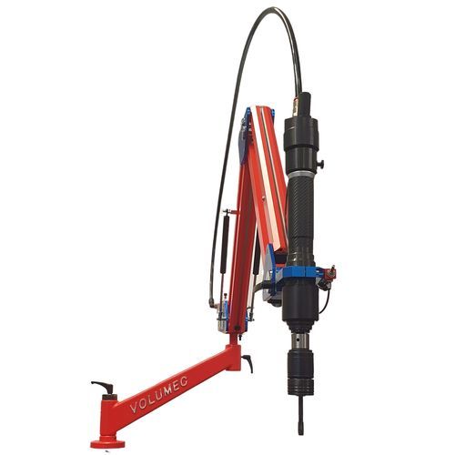 Swing-arm tapping machine - VTS1000 - VOLUMEC® & EASYARM - pneumatic / with mobile table / compact