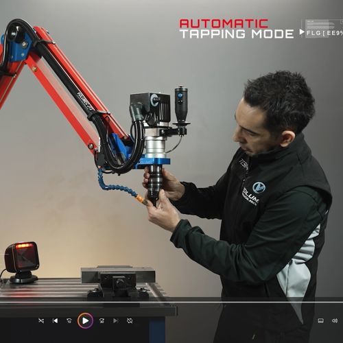 Swing-arm tapping machine - JT3150 Evo&sup2; - VASTC - VOLUMEC® & EASYARM - brushless / electric / speed control