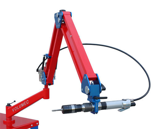 Swing-arm tapping machine - VT600 - VOLUMEC® & EASYARM - pneumatic / with mobile table / compact