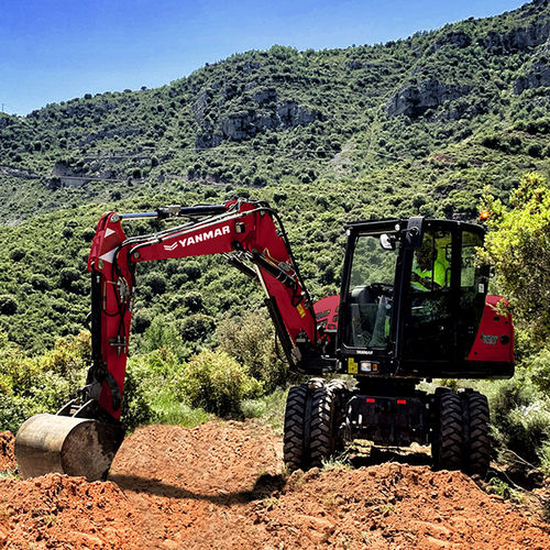 Midi excavator B75W series YANMAR COMPACT EQUIPMENT EMEA S.A.S