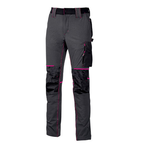 Work pants - ATOM LADY - U Group Srl - abrasive resistant / water-resistant fabric / abrasion-resistant rubber