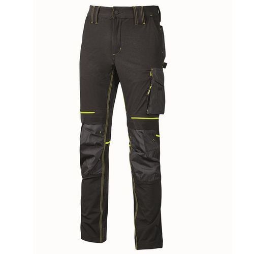 Work pants - ATOM - U Group Srl - fabric / black / with pocket