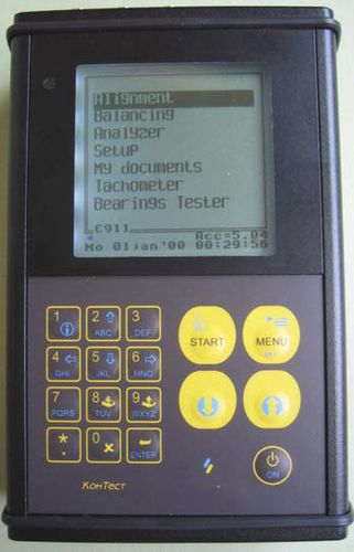 Shaft alignment system - C911 - NPP KOHTECT - laser / with built-in vibration analyzer for machine balancing