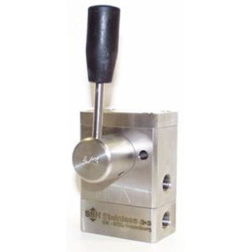 4/3-way hydraulic directional control valve - NRV 4/3 - SSH Stainless - spool / lever-operated / compact