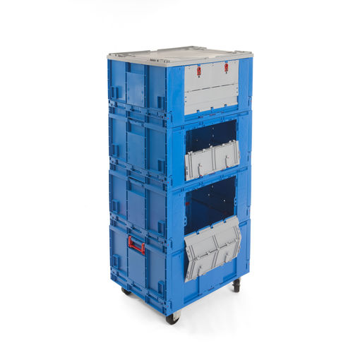 Multipurpose roll container - Plasticos Santo António - for textiles / with plastic base / disassemblable