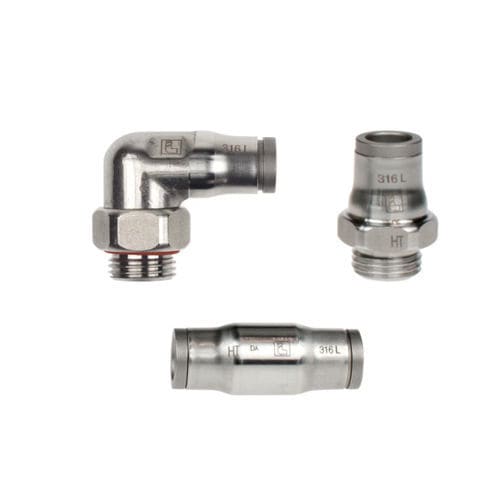 Pneumatic fitting - LF3800 series - Parker Hannifin France SAS - screw-in / elbow / T-shaped