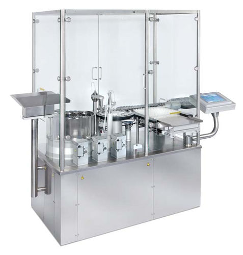 Pharmaceutical product filler and capper - SYX-E-Lyo - DARA Pharmaceutical Packaging - for liquids / bottle