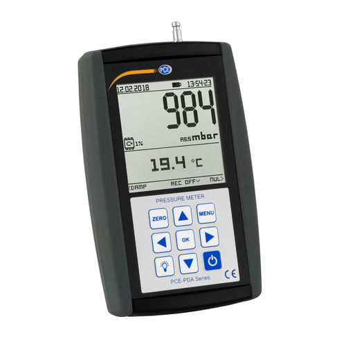 Digital pressure gauge - PCE-PDA A100L | Atmospheric Pressure - PCE Deutschland GmbH - wall-mounted / rugged / for air