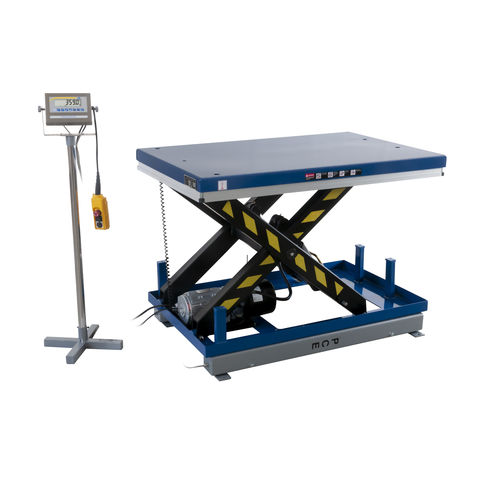 Scissor lift table - PCE-HLTS 2T - PCE Deutschland GmbH - hydraulic / mobile / with built-in scale