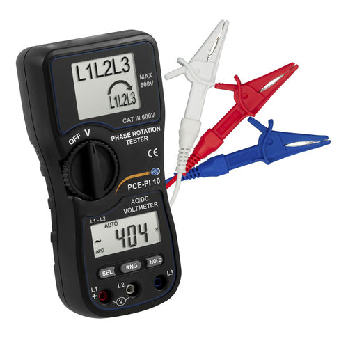 Phase rotation meter - PCE-PI 10 - PCE Deutschland GmbH