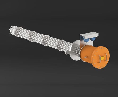 Flange immersion heater - TEMPSENS