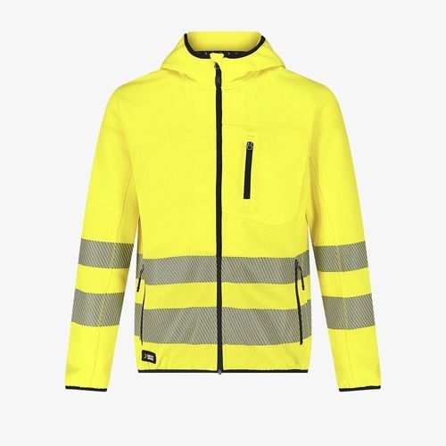 Work hooded sweater - SCUHVHOOD - Safety Jogger Works - high-visibility / cotton / polyester