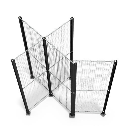 Workshop partition - Securyfence - Qimarox - machine enclosure / wire mesh / removable