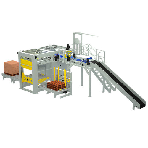High level infeed palletizer - ILERPAL C - TMI, Técnicas Mecánicas Ilerdenses, SL - bag / automatic / for the chemical industry