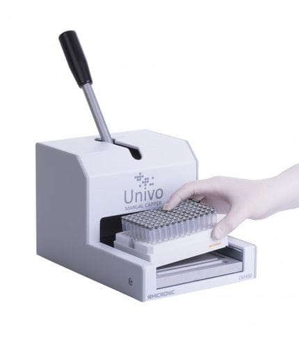 Pressure capping machine - CM480 - Micronic - manual / multi-container