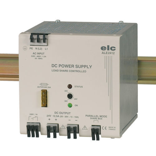 DIN rail power supply - ALE2412 - ELC construction électronique - DC / single-output / stabilized