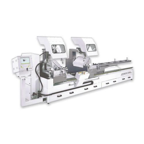 PVC double-head miter saw - SW 453 REVERSE GARDA - MECAL - for aluminum