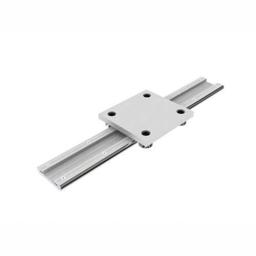 Skate wheel linear guide - AG series - C.T.S. - adjustable / for heavy loads / aluminum