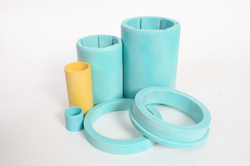 Flange plain bearing - RS40 - SOLTRI - cylindrical / composite / PTFE