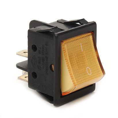 Rocker switch - A14 series - EMAS - single-pole / illuminated / electromechanical