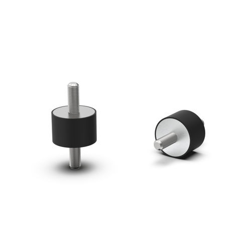 Cylindrical anti-vibration mount - BK45.0001 series - Bäcker - metal / rubber / type B