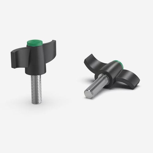 Threaded knob - BK38.0004 series - Bäcker - butterfly / polyamide / stainless steel