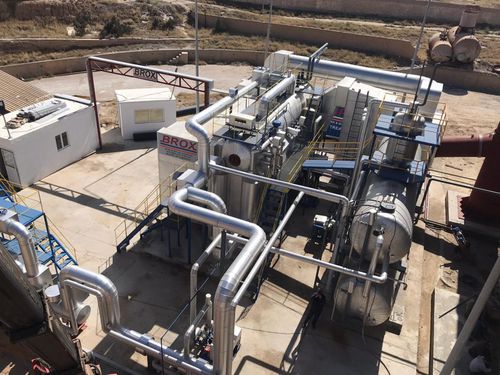Natural gas steam generator - BROX BOILER & BURNER COMPANY - water tube