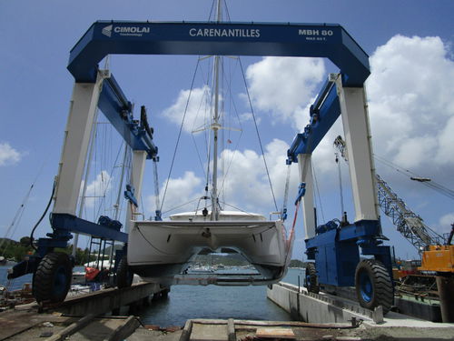 Mobile gantry crane - MBH 80 - CIMOLAI TECHNOLOGY - for ship loading