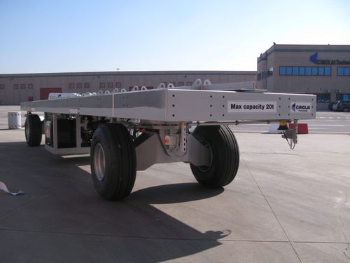 Flatbed trailer - FBT 20 - CIMOLAI TECHNOLOGY - construction / glass / 2-axle