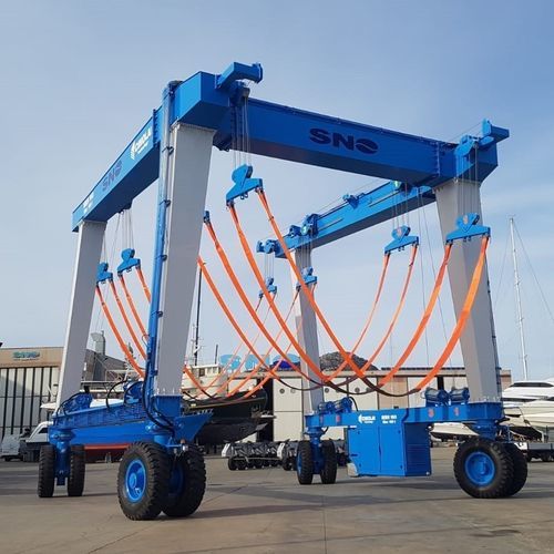 Mobile gantry crane - MBH 160 - CIMOLAI TECHNOLOGY - for ship loading