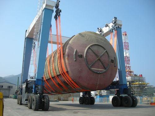 Mobile gantry crane - MBH 520 - CIMOLAI TECHNOLOGY - for ship loading