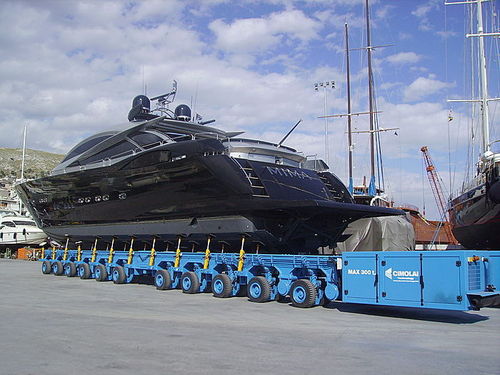 More than 6 axles self-propelled trailer - MBT 300t - 11 - CIMOLAI TECHNOLOGY - for boat