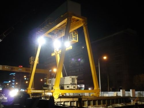 Rail-mounted gantry crane - RGC 52 - 8 - CIMOLAI TECHNOLOGY - for tunneling