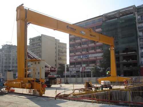 Rail-mounted gantry crane - RGC 22 - 9 - CIMOLAI TECHNOLOGY - for tunneling