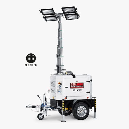 LED light tower - BELLATRIX - GENMAC SRL - diesel engine