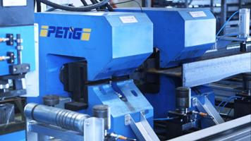 Semi-automatic punching line - I-BEAM - FRIEDRICH PETIG GMBH - hydraulic / bar / drilling