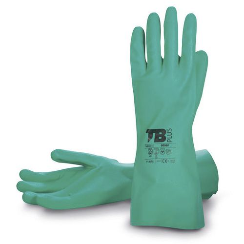 Work protection gloves - 9009LG - tomas bodero s.a. - for the food industry / chemical protection / nitrile rubber