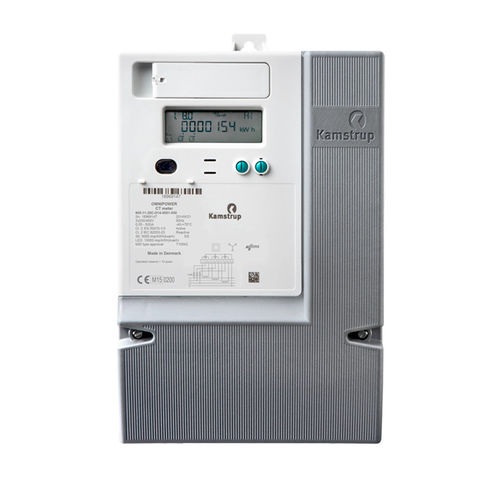 Three-phase electric energy meter - OMNIPOWER - Kamstrup Instumenation - wall-mounted / with LCD display