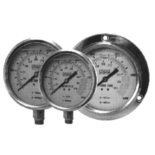 Analog pressure gauge - GRIPHOLD ENGINEERING - threaded / stainless steel / bellows