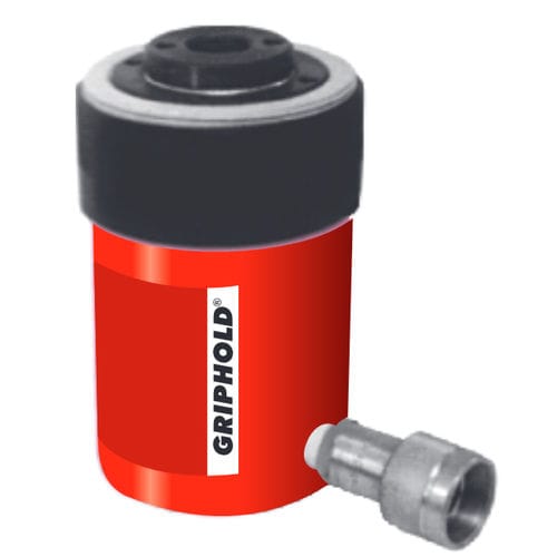 Hydraulic cylinder - GRCH series - GRIPHOLD ENGINEERING - single-acting / hollow-plunger